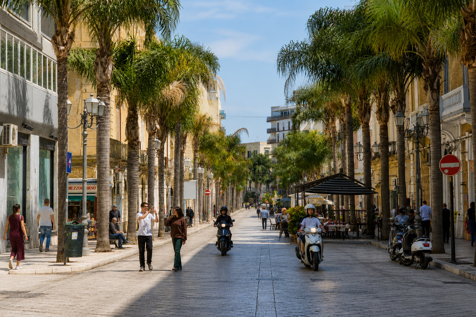 Straat in Brindisi