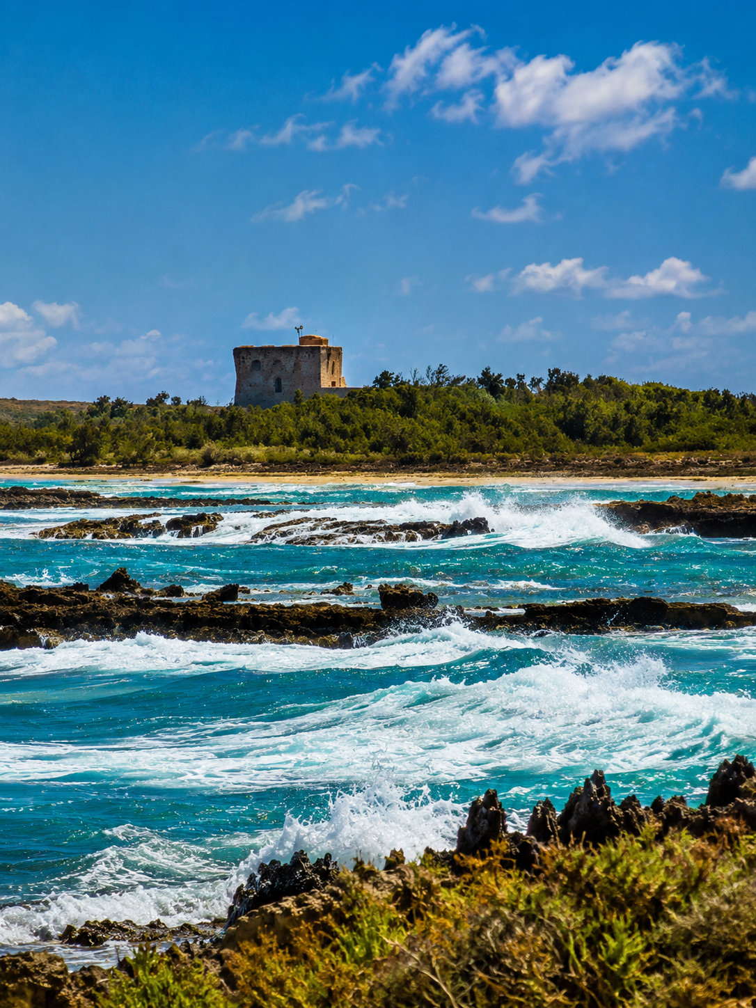 Strand en natuurreservaat Torre Guaceto
